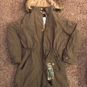 olive green jacket