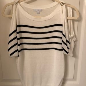 Cold shoulder sweater