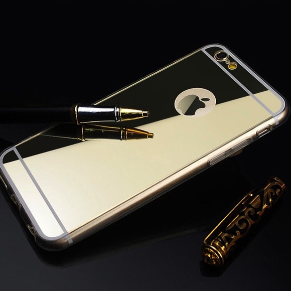 iPhone 7 8 gold mirror case - Picture 2 of 3
