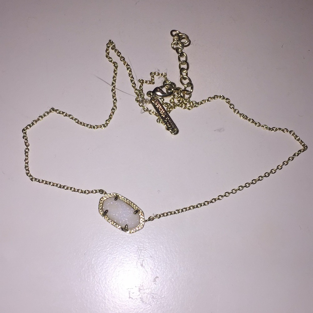 Kendra Scott Elisa Druzy Gold Necklace