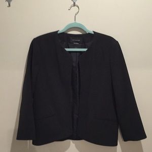 Ann Taylor Black 3/4 Sleeve Blazer