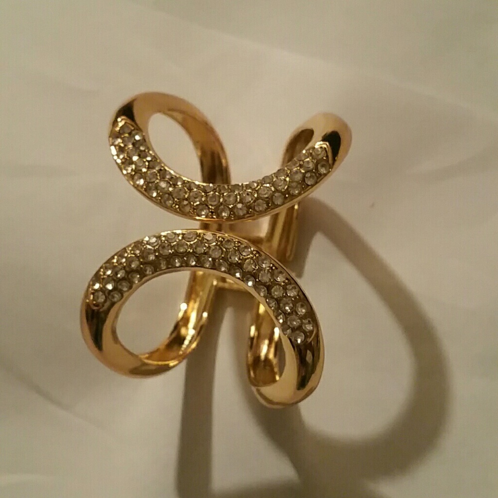Silver and Gold Butterfly Shaped Bracelet
