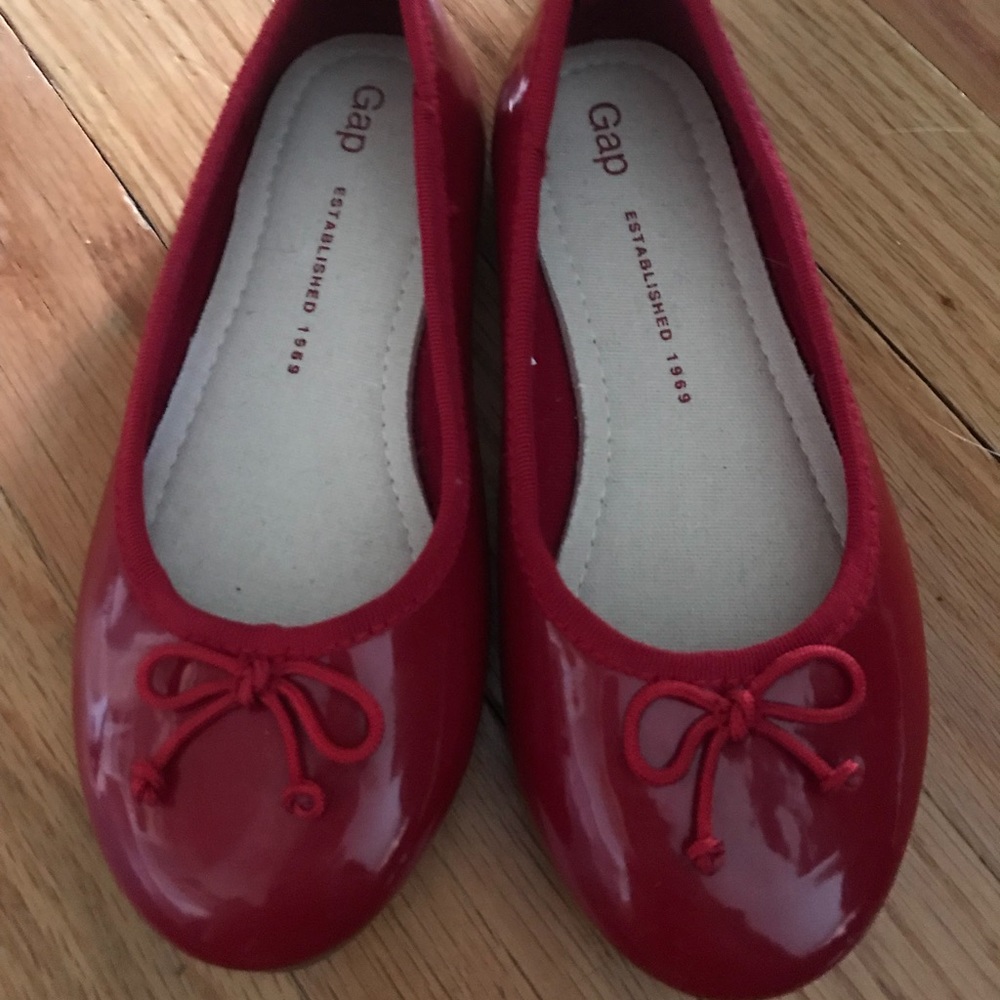 Gap Red Patent Leather Flats
