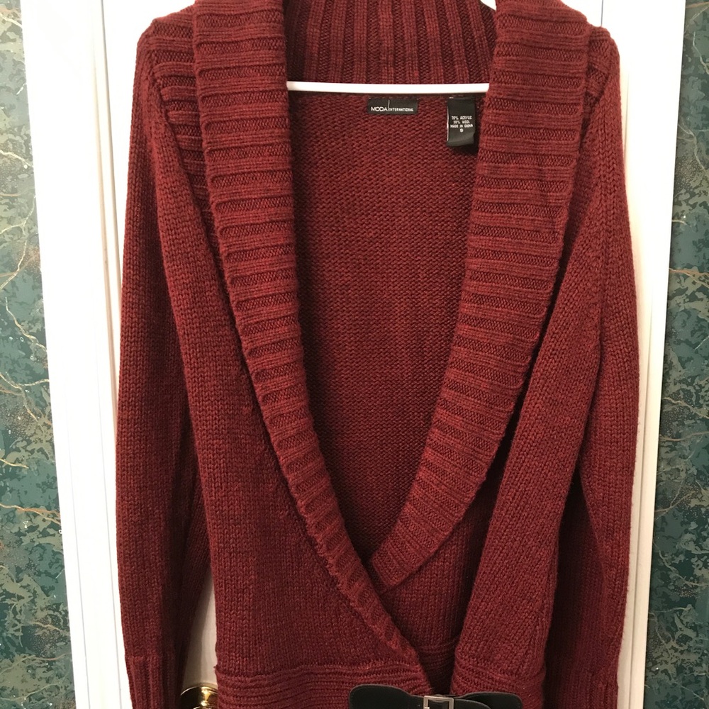 Victoria's Secret Wool Wrap Sweater, Size S
