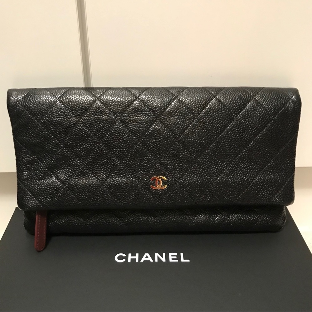 Chanel Fold Over Clutch