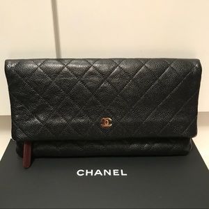 Chanel Fold Over Clutch