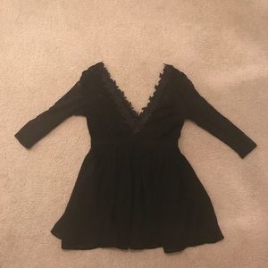LBD with deep neckline