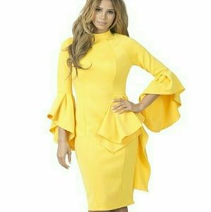 Canary yellow dress