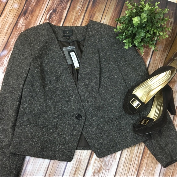 Worthington Jackets & Blazers - NWT Worthington Brown Tweed Blazer Jacket XL