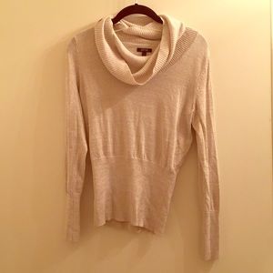 Sparkly cowl neck sweater