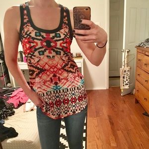 Tribal print tank