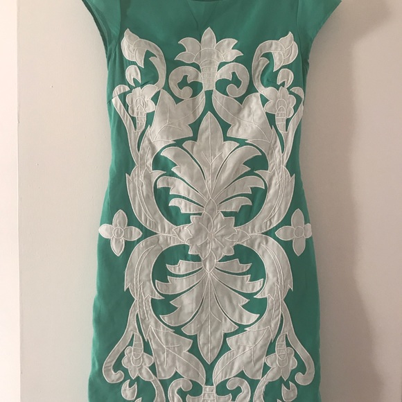 Vintage Cocktail Embodied Flowers Ornament Dress - Picture 2 of 5