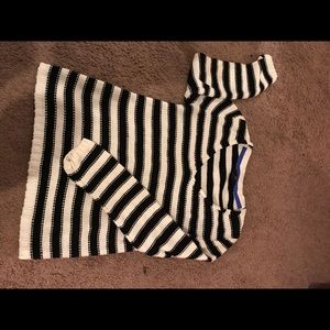 Black and white sweater