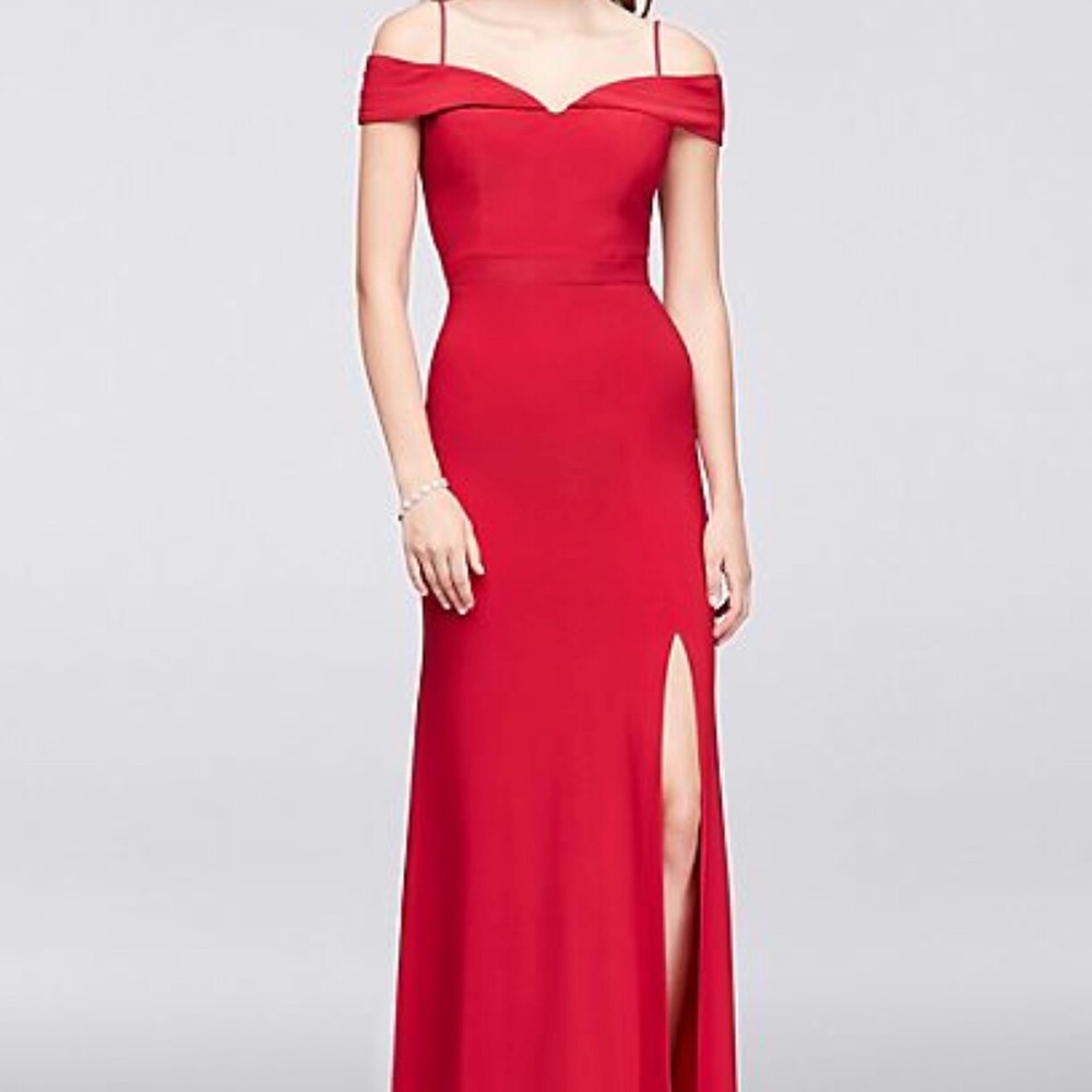 Red formal dress