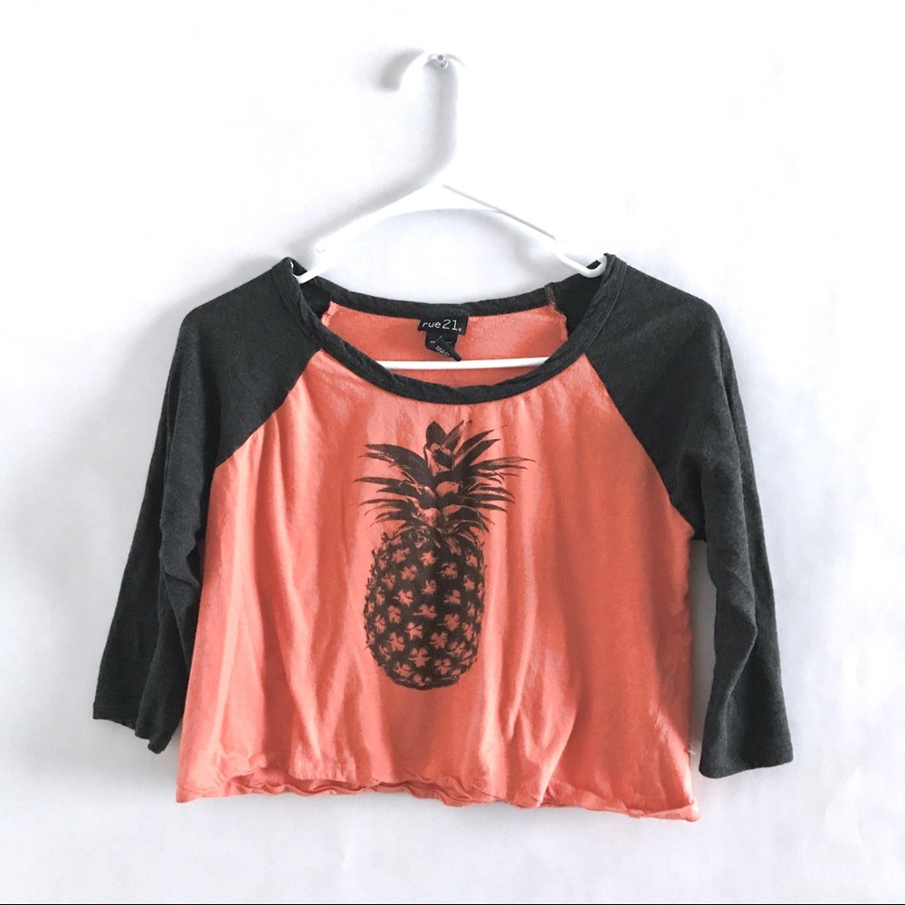 Pineapple baseball tee