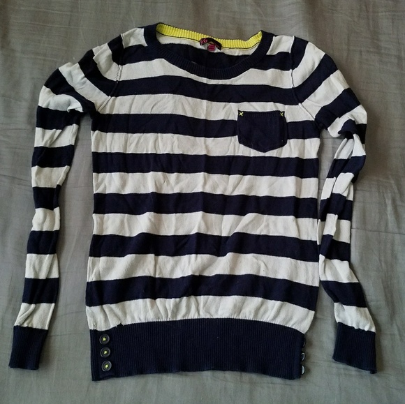 **MOVING SALE** Blue & White Striped Sweater - Picture 1 of 5