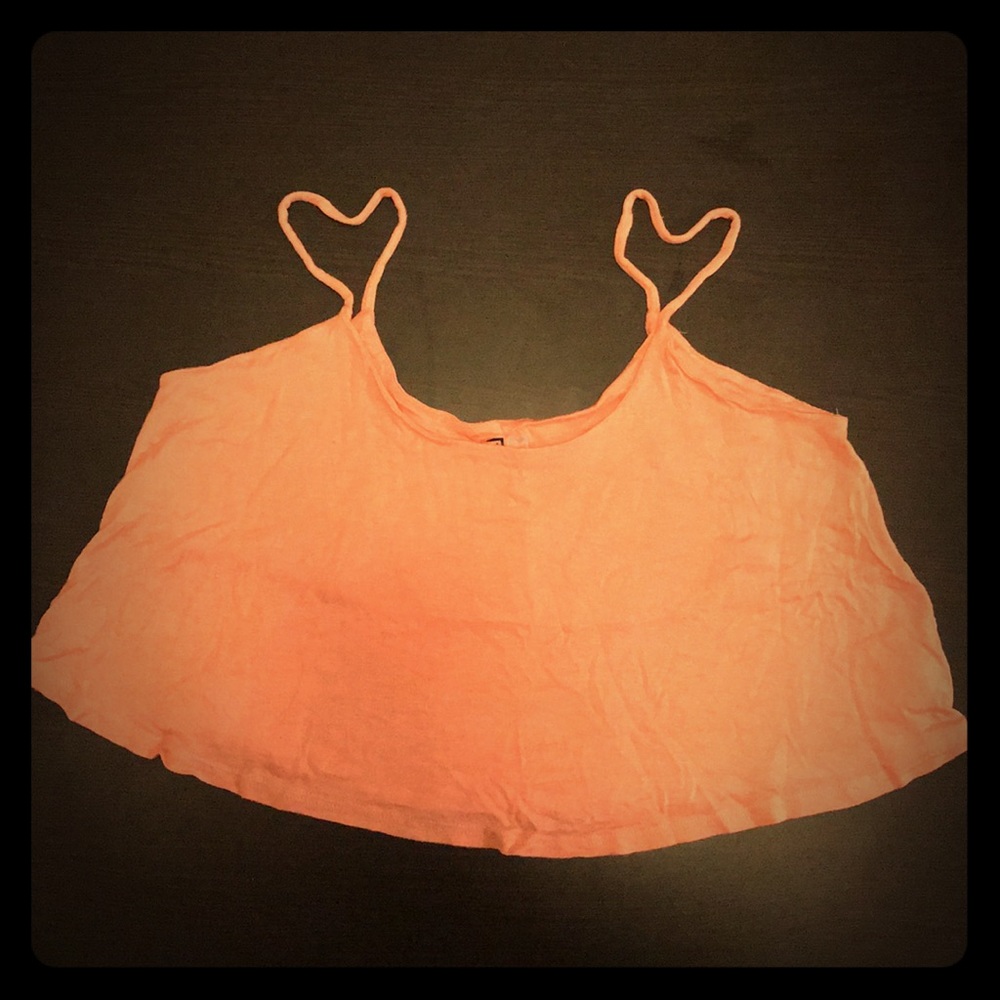 Peach crop top