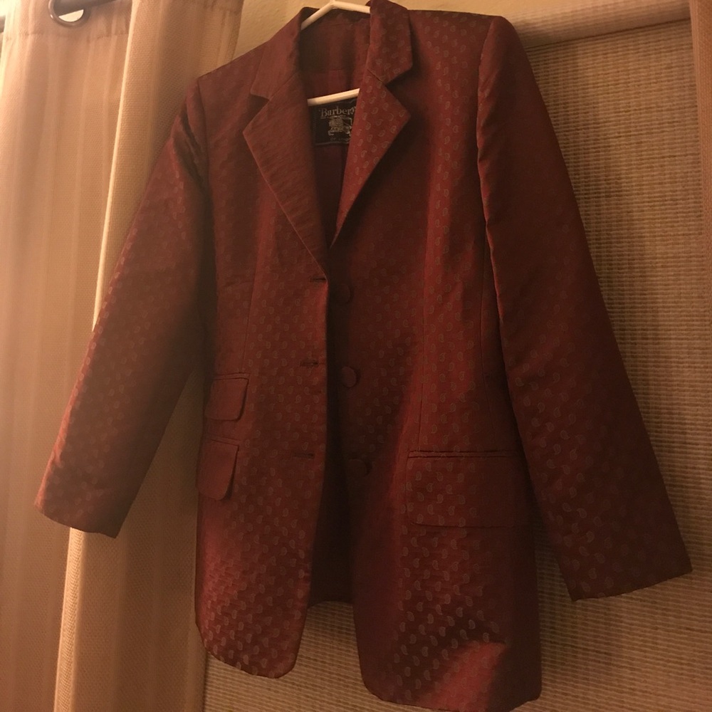 Silk Burberry Smoking Jacket