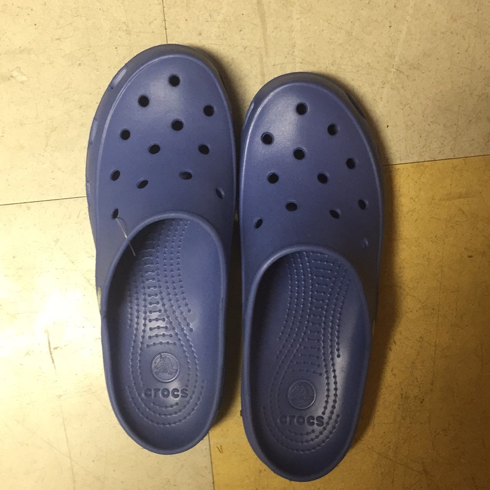 Purple crocs