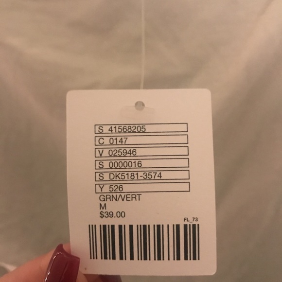 Olive green body suit w cropped tee attached - Picture 2 of 2