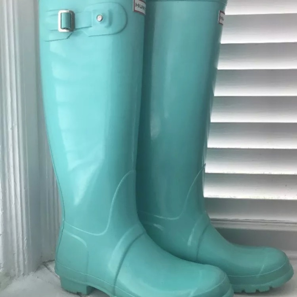 Very Rare Tiffany Blue Hunter boots