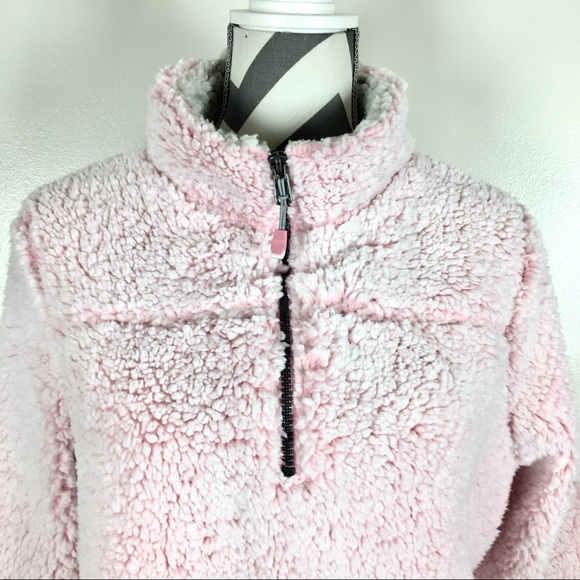 ** LAST ONE!!** Pink Green Tea sherpa pullover top - Picture 4 of 8