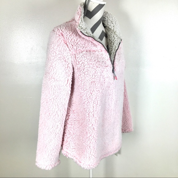 ** LAST ONE!!** Pink Green Tea sherpa pullover top - Picture 5 of 8