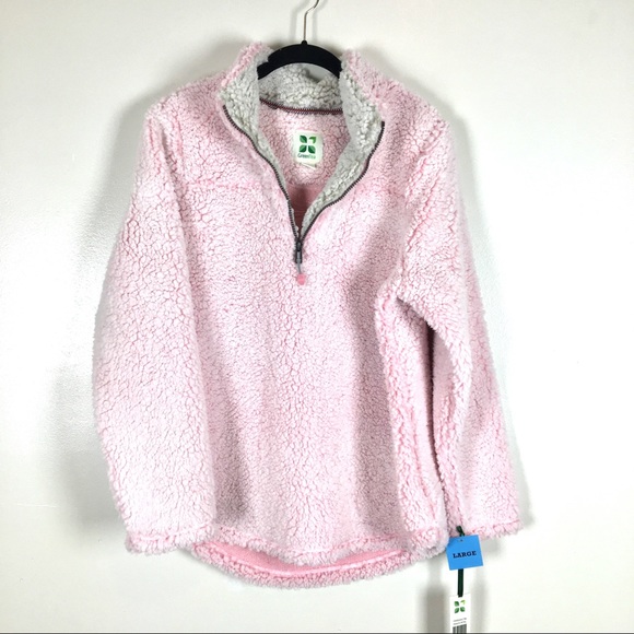 ** LAST ONE!!** Pink Green Tea sherpa pullover top - Picture 8 of 8