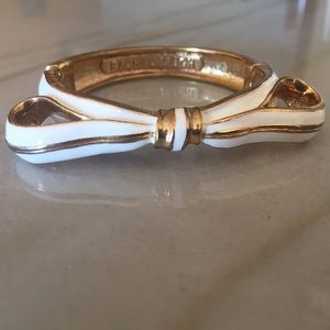 Rachel Leigh Enamel Bow Snap Bangle Bracelet