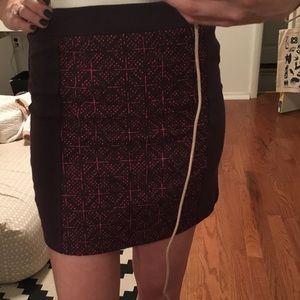 Deep purple mini skirt