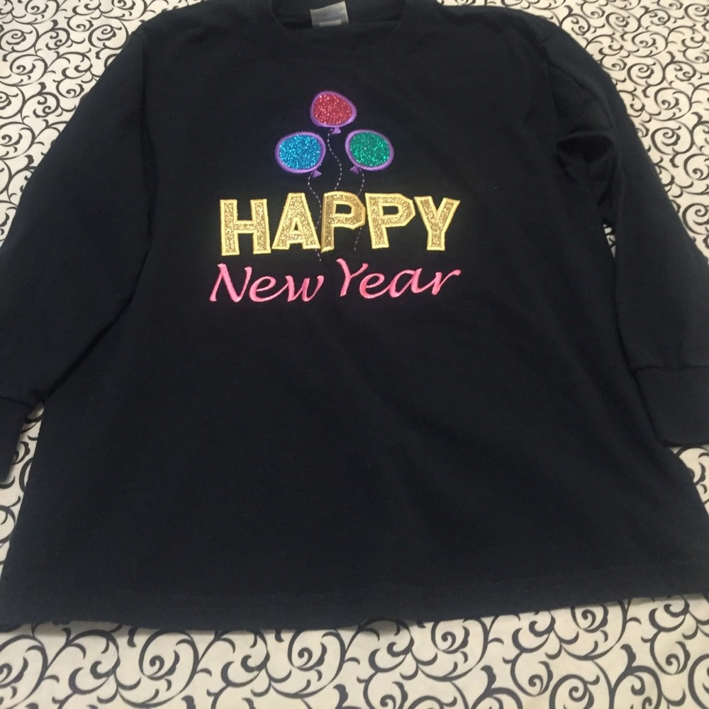 Girls happy new year shirt