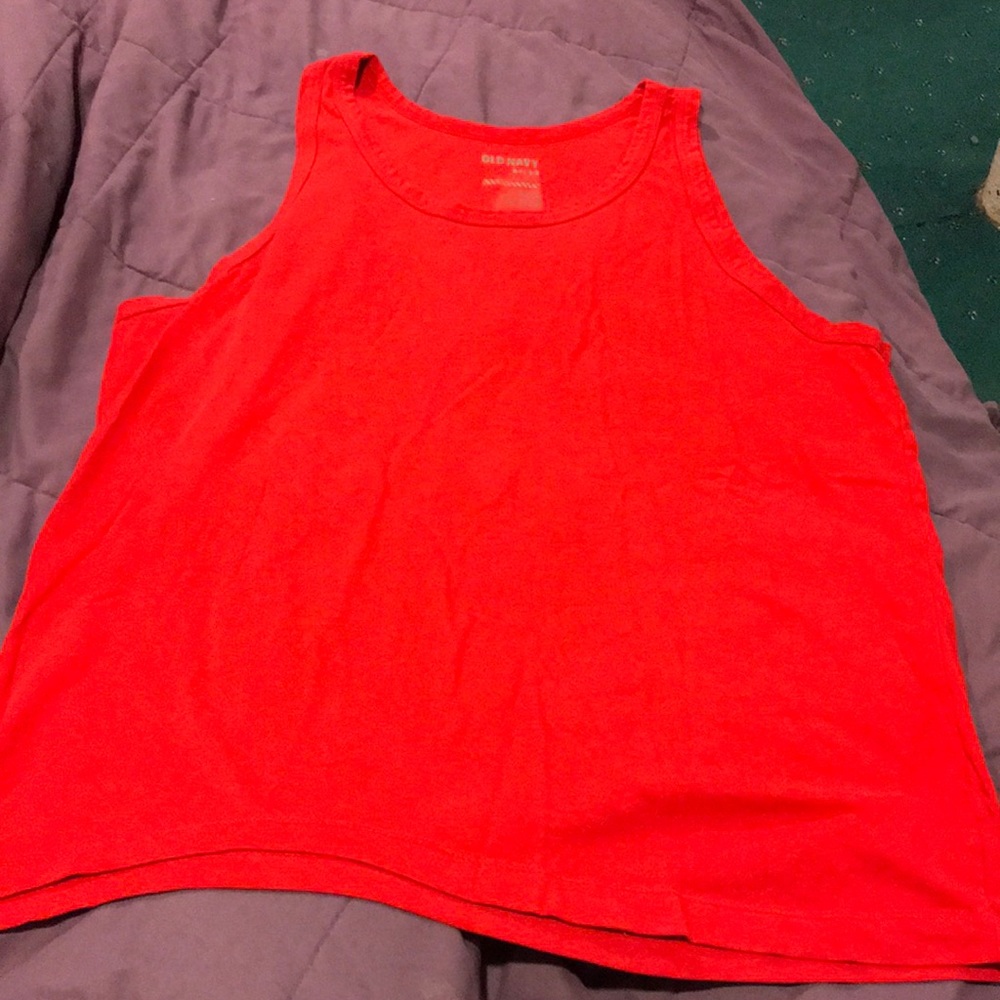 Red tank top