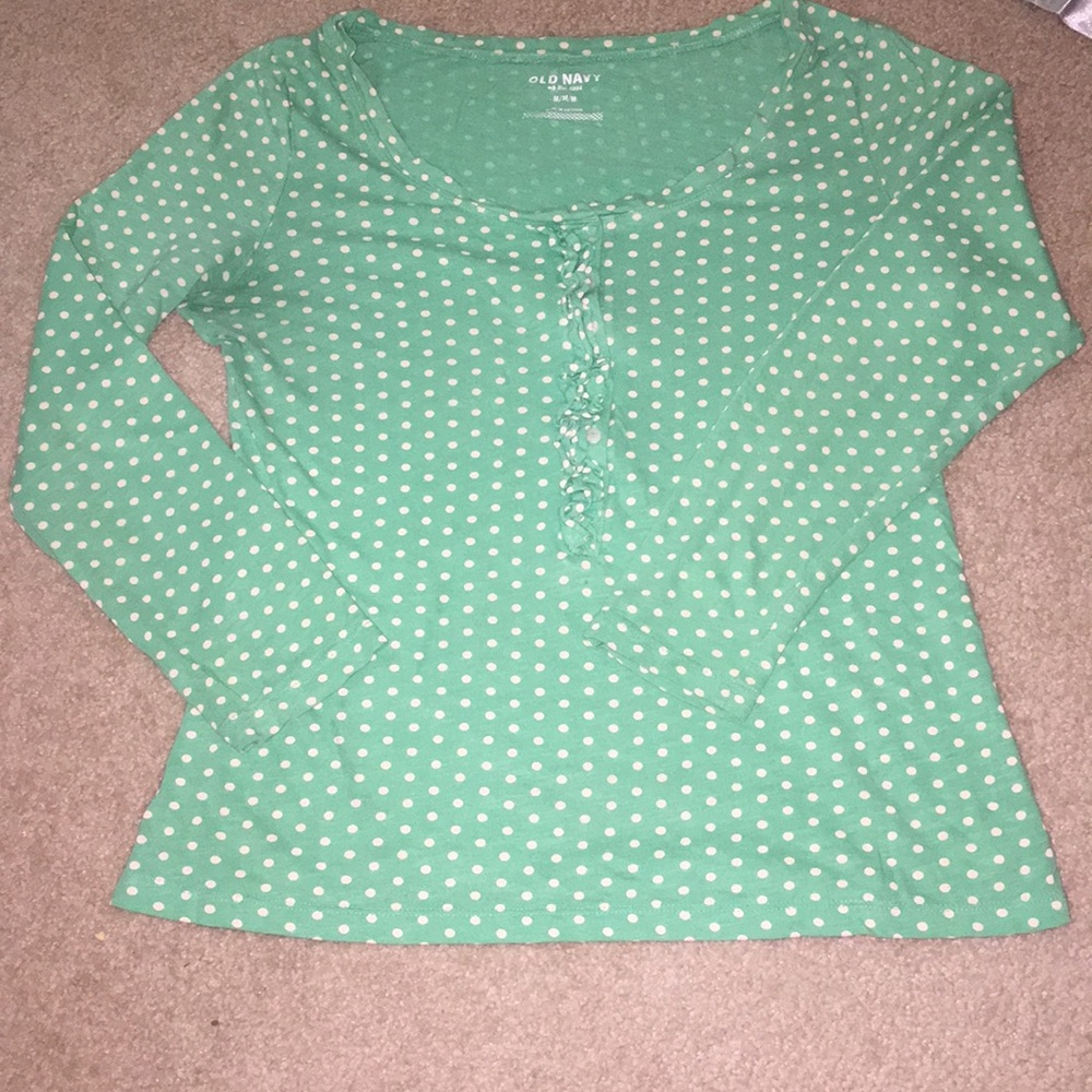 ⚪️💚⚪️💚⚪️Old Navy green poka dot ⚪️💚⚪️💚⚪️