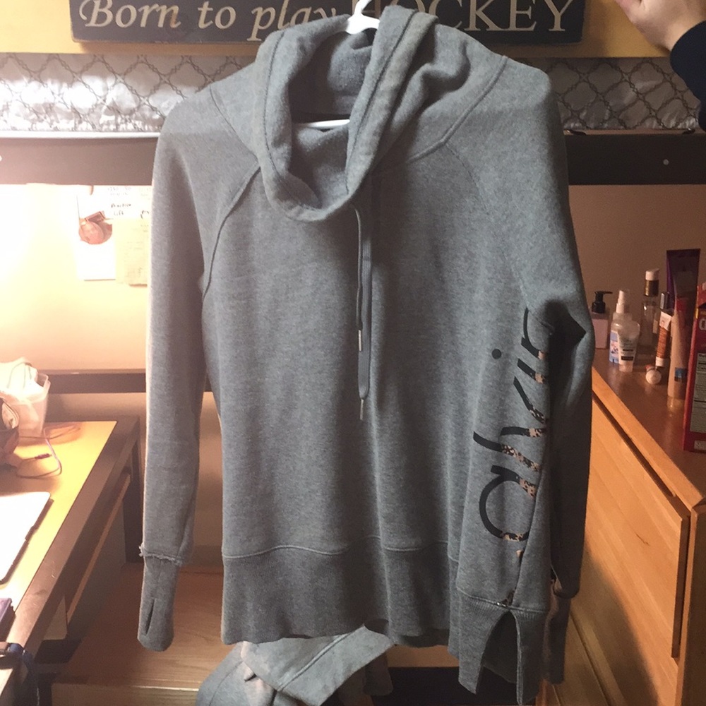Grey Calvin Klein Tunnel Neck Sweater