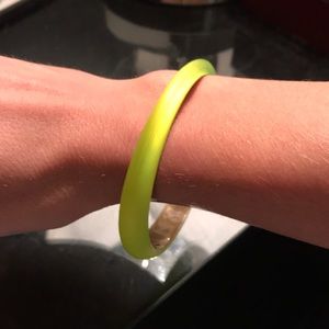 Alexis Bittar neon yellow bracelet