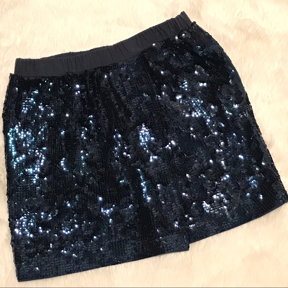 Crewcuts J Crew sequins skirt w pockets Blue