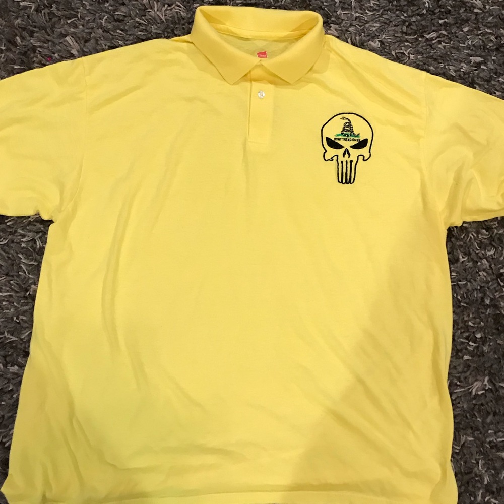 Men’s “Punisher” Polo, “Don’t Tread on Me” Size XL