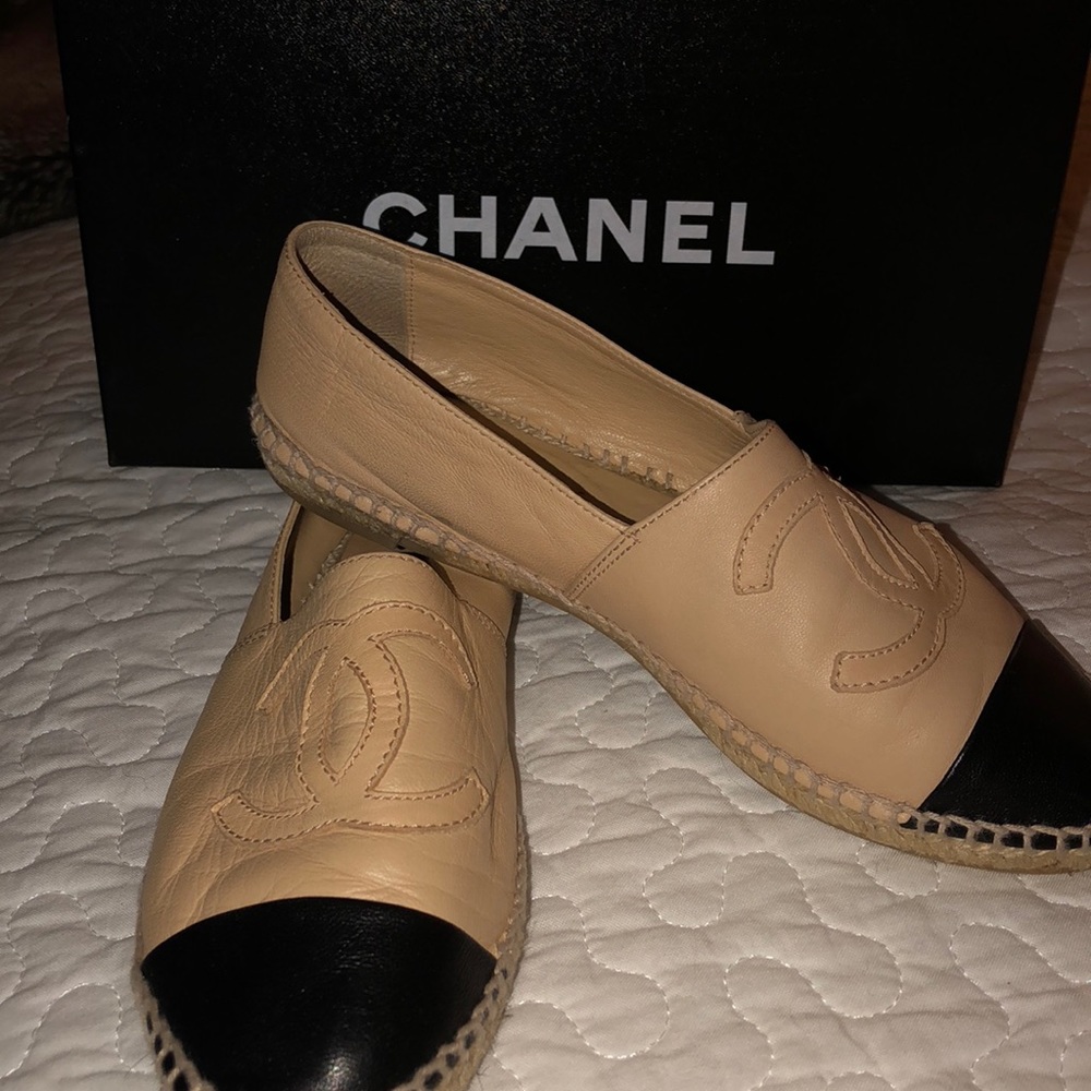 Chanel Espadrilles Beige/Noir