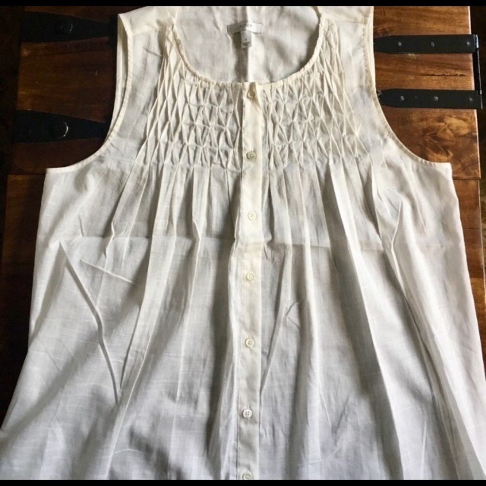 J. Crew tank blouse size 12 NWOT