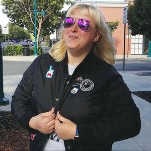 Hello Kitty Patch Bomber Jacket