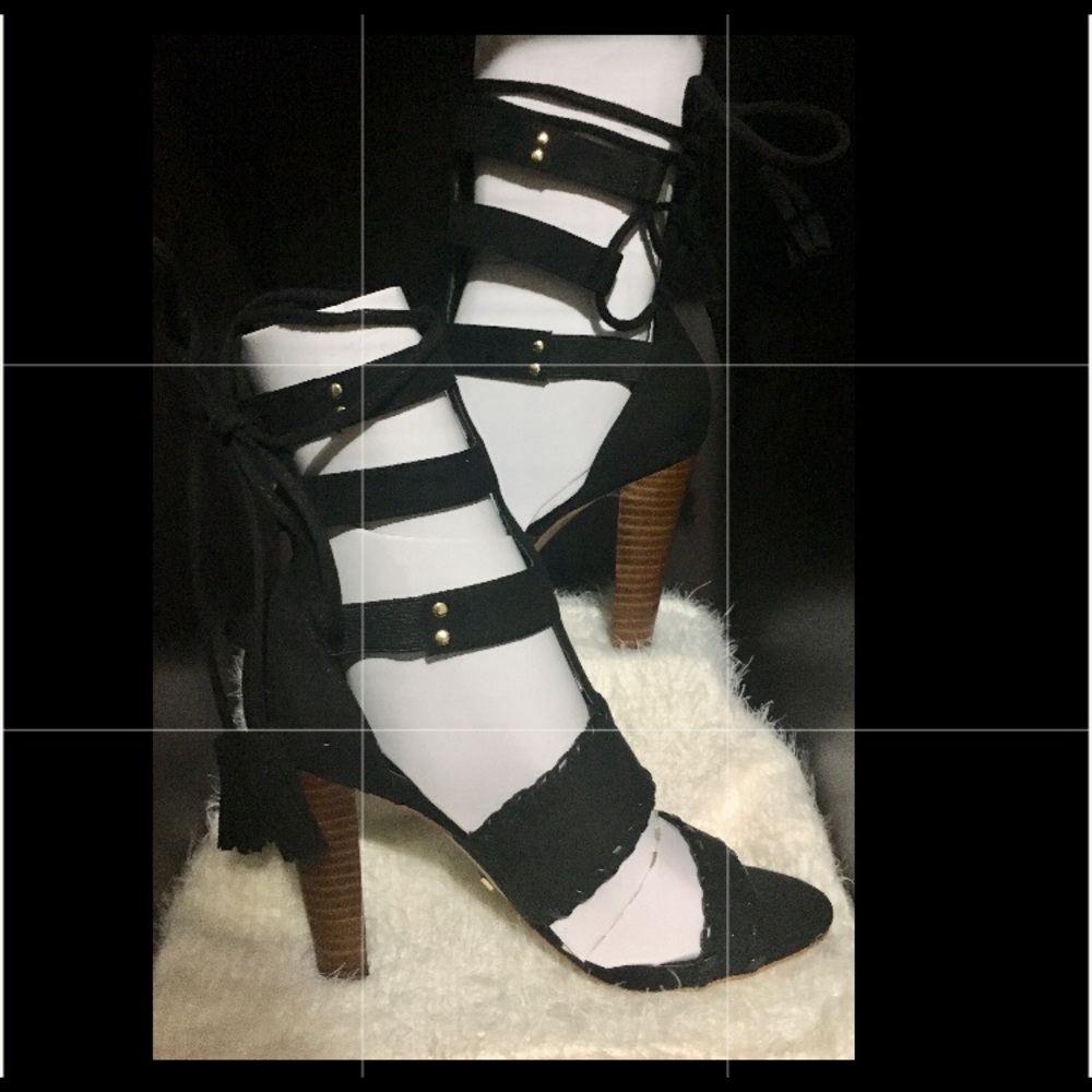Bebe black gladiator sandal