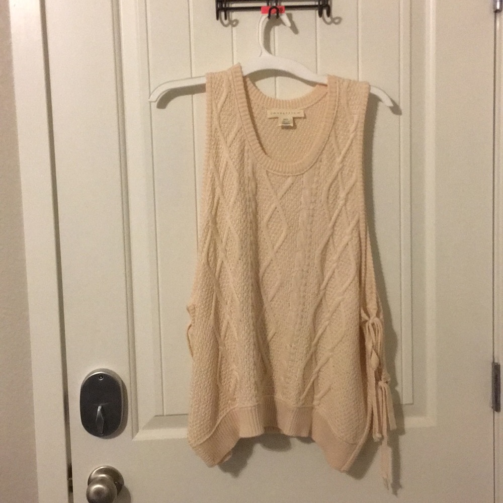 LOVESTITCH off white sweater never worn
