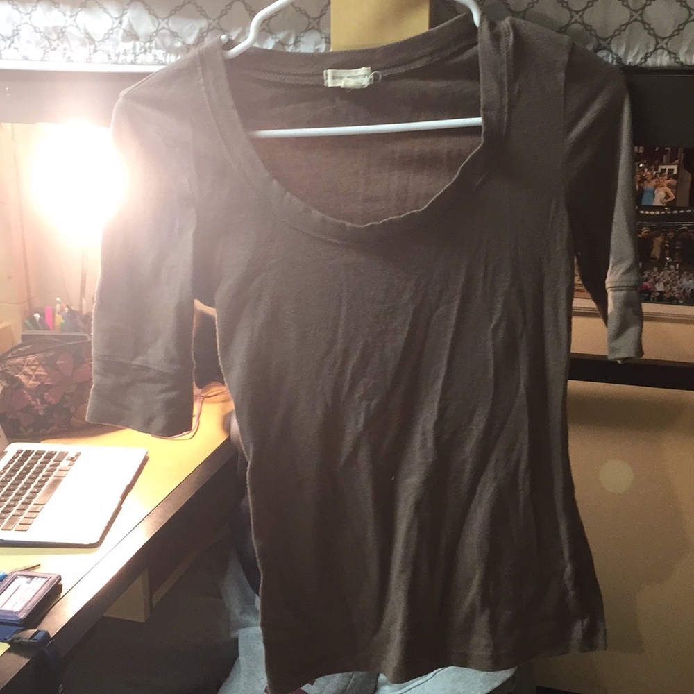 Beige Mid sleeve shirt