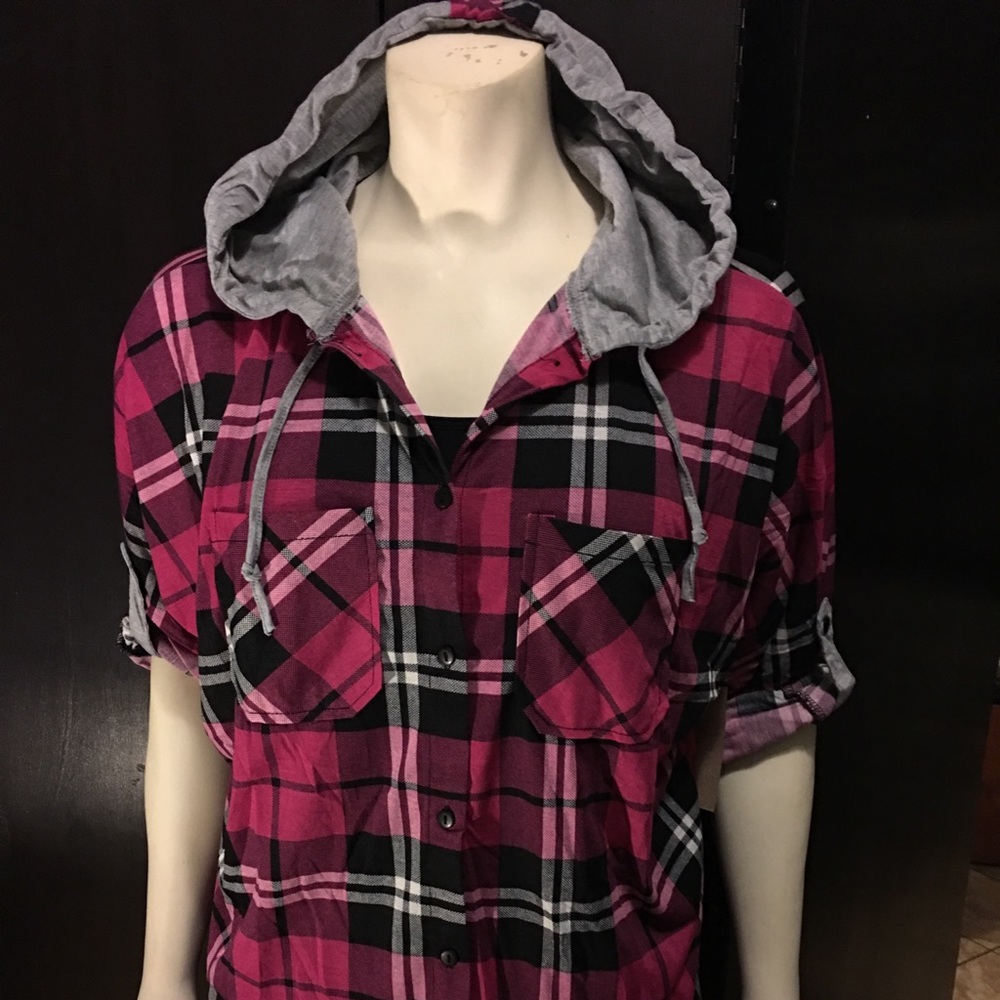 Hoodie flannel