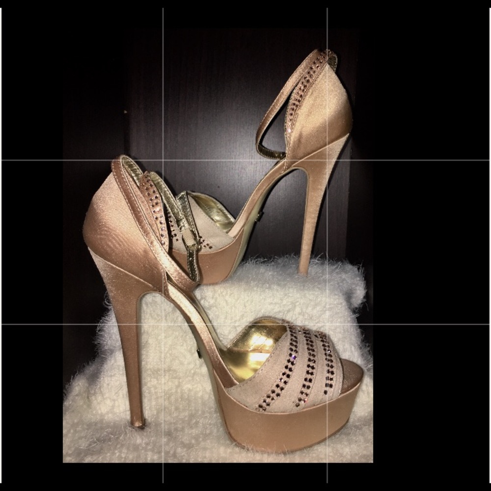 Bebe champagne strappy sandal