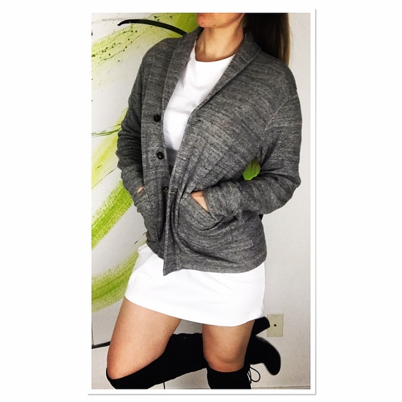 Club Monaco cardigan boyfriend fit jacket oversize - Picture 2 of 8