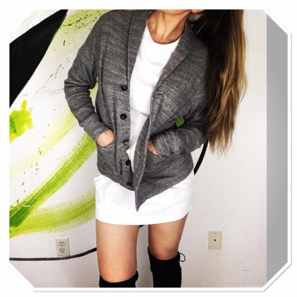 Club Monaco Sweaters - Club Monaco cardigan boyfriend fit jacket oversize