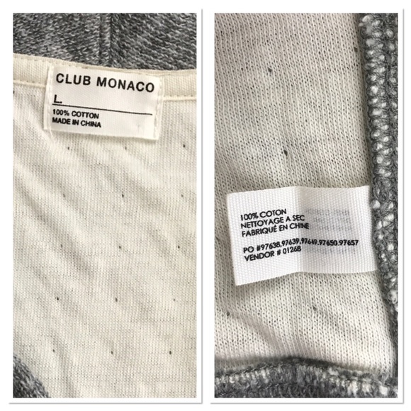 Club Monaco cardigan boyfriend fit jacket oversize - Picture 4 of 8