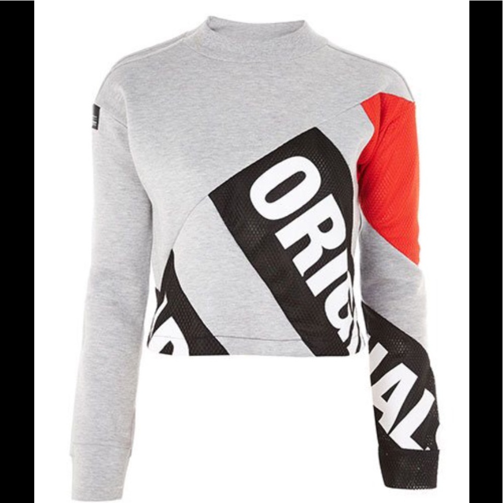 Adidas original cropped crew neck sweater