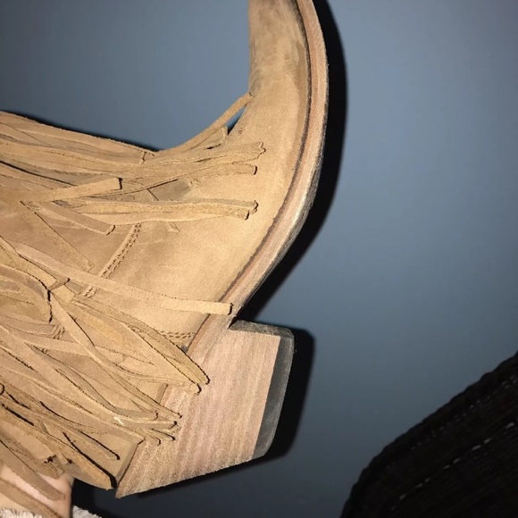 Liberty Black Fringe Boots - Picture 4 of 5